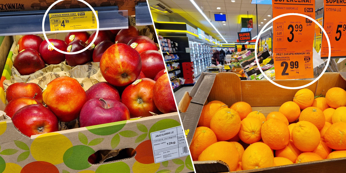 Przed świętami w marketach pomarańcze tańsze od jabłek! Jak to możliwe?