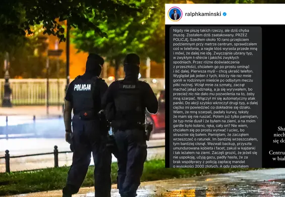 "Dusił mnie, wołałem o pomoc". Muzyk zatrzymany przez policjantów