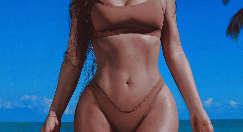 Celebrities paint an unrealistic image of beauty [Instagram/Kim Kardashian]