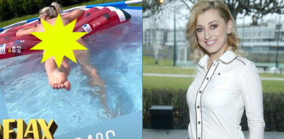 Justyna Żyła odważnie w basenie. Zdjęcie topless