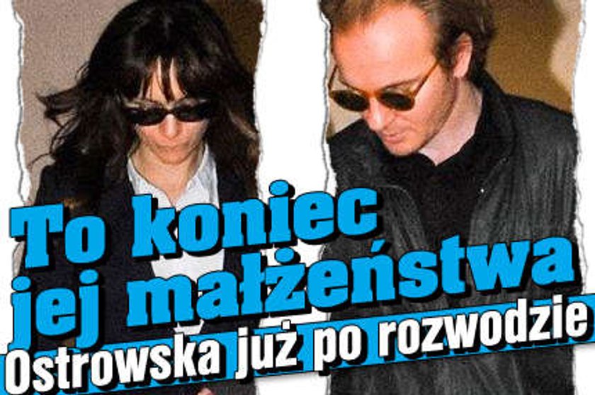 Ostrowska już po rozwodzie