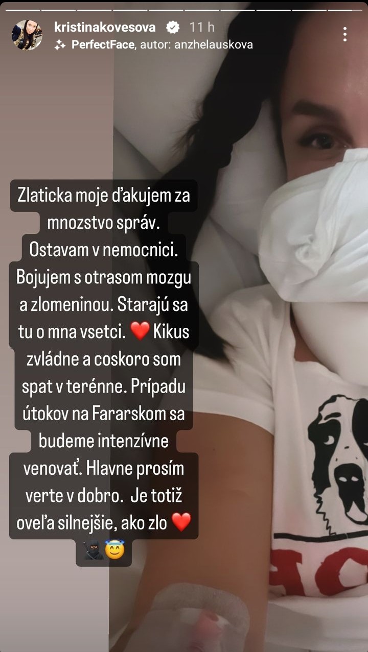 Kristína Kövešová zostáva po brutálnom útoku v nemocnici.