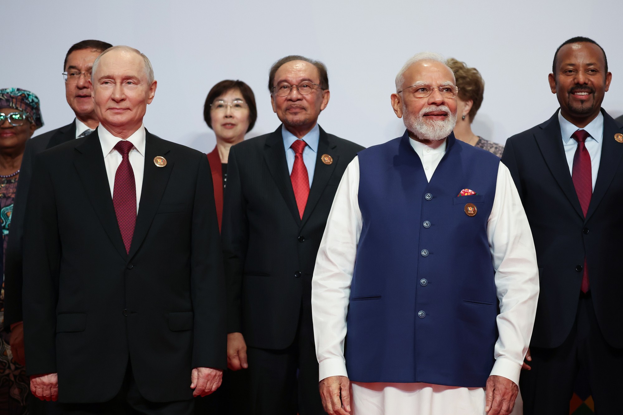 Ruský prezident Vladimir Putin a indický premiér Narendra Modi.