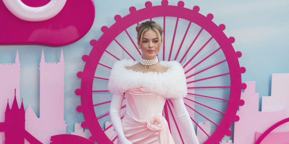 Margot Robbie na europejskiej premierze filmu "Barbie"