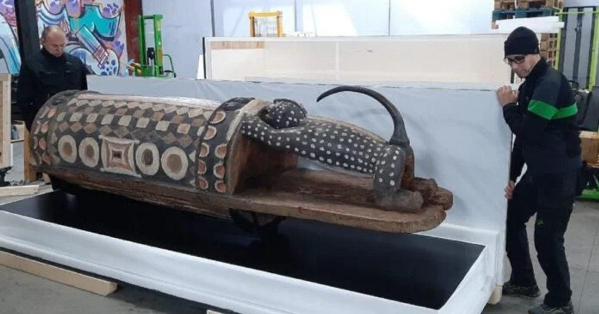 France returns sacred drum looted from Ivory Coast after over 100 years