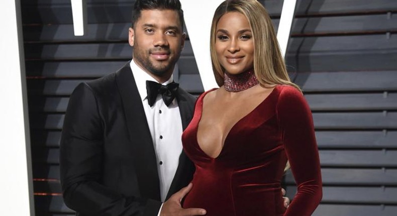 Russell Wilson and Ciara