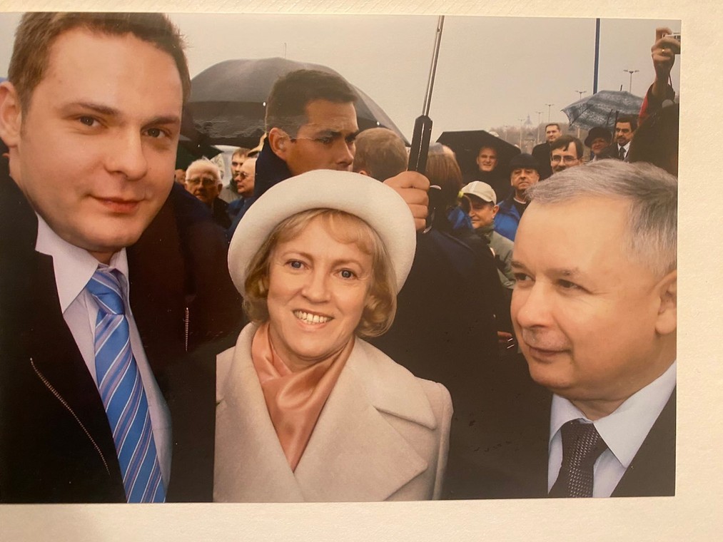 Szymon Lubiński, Teresa Lubińska i Jarosław Kaczyński