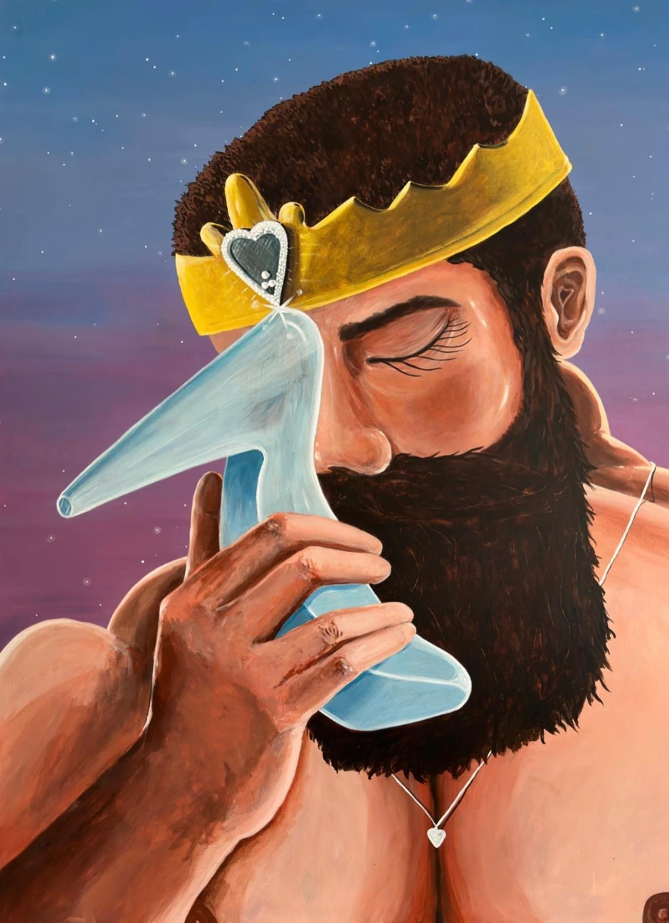 Miris mojih snova, 2023, akril na platnu, 180 x 130 cm