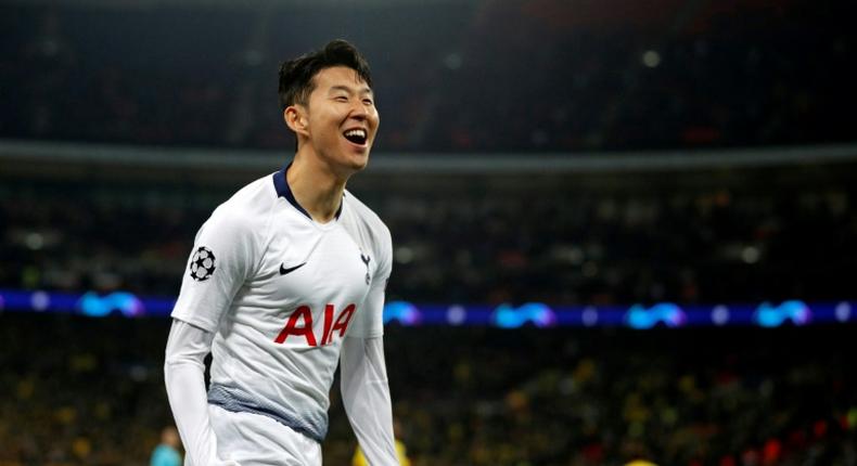 Son Heung-min scored his 11th goal in 11 games for Tottenham