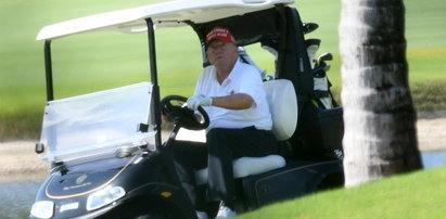Donald Trump relaksował się na polu golfowym. Niedługo potem ogłoszono jego aresztowanie