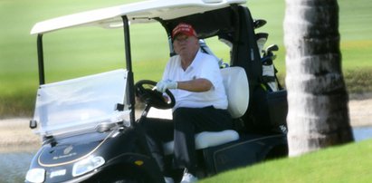 Donald Trump relaksował się na polu golfowym. Niedługo potem ogłoszono jego aresztowanie