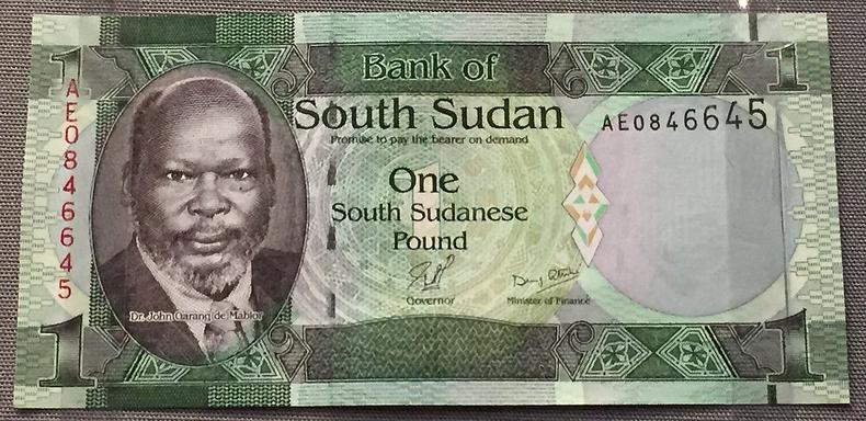 Sudán del Sur una libra