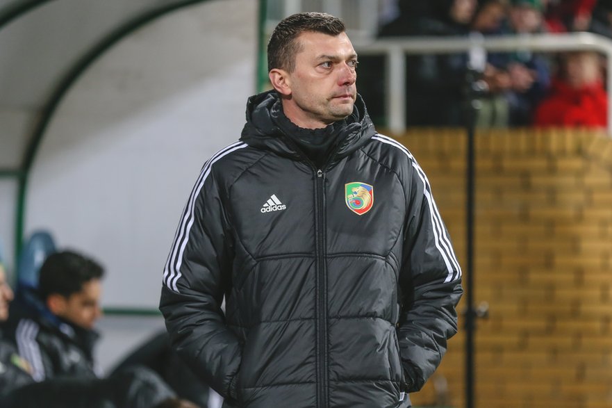 Trener Miedzi Legnica Grzegorz Mokry