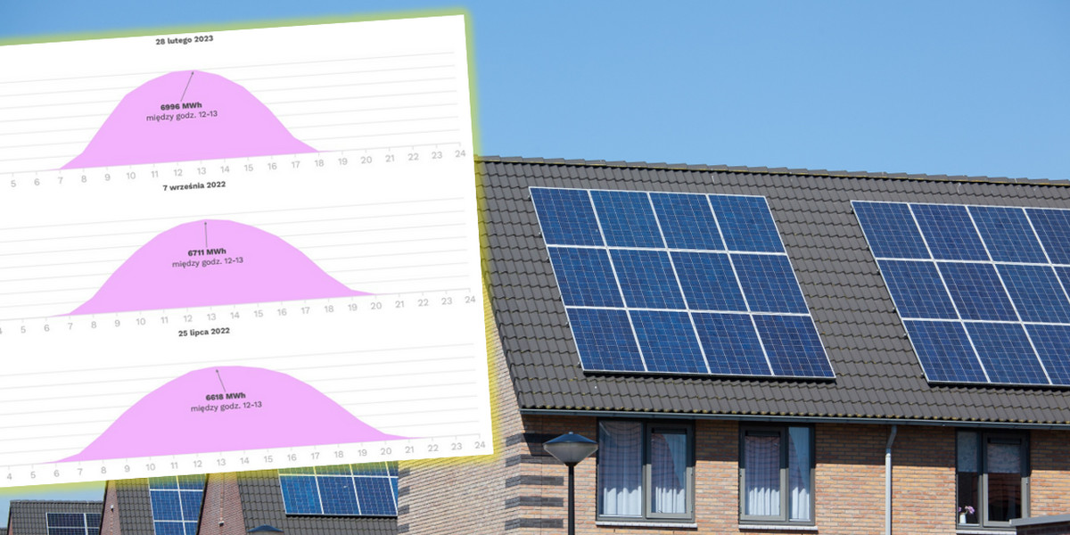 Panele słoneczne pobiły rekord produkcji energii elektrycznej.