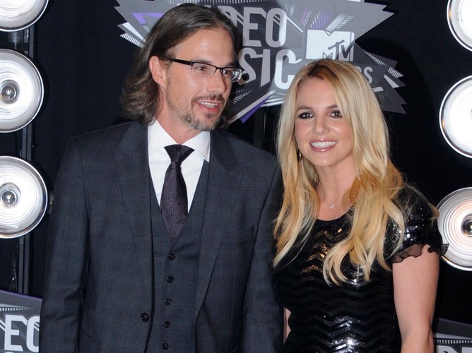 Britney Spears z partnerem Jasonem Trawickiem