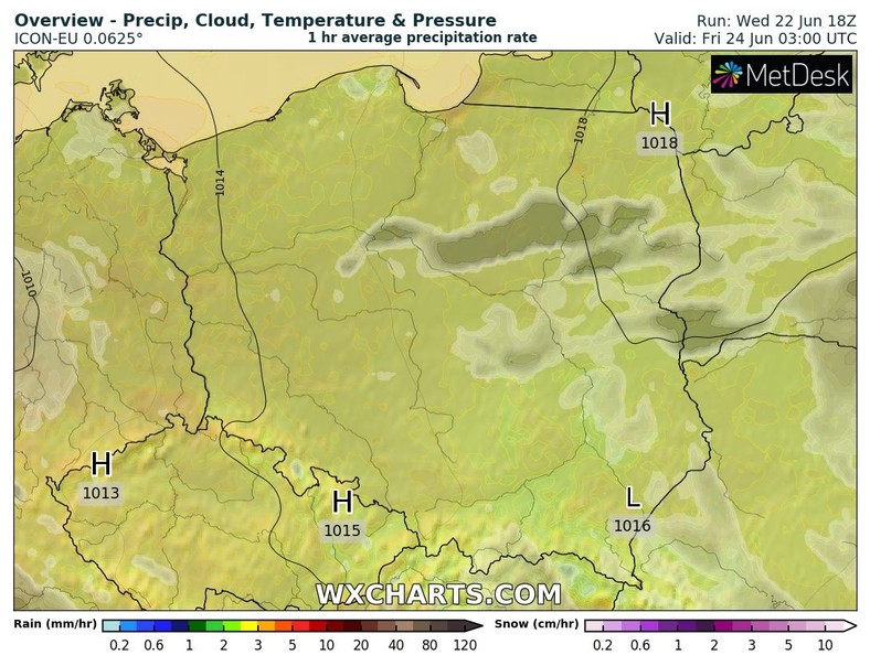 Nigdzie nie będzie padać