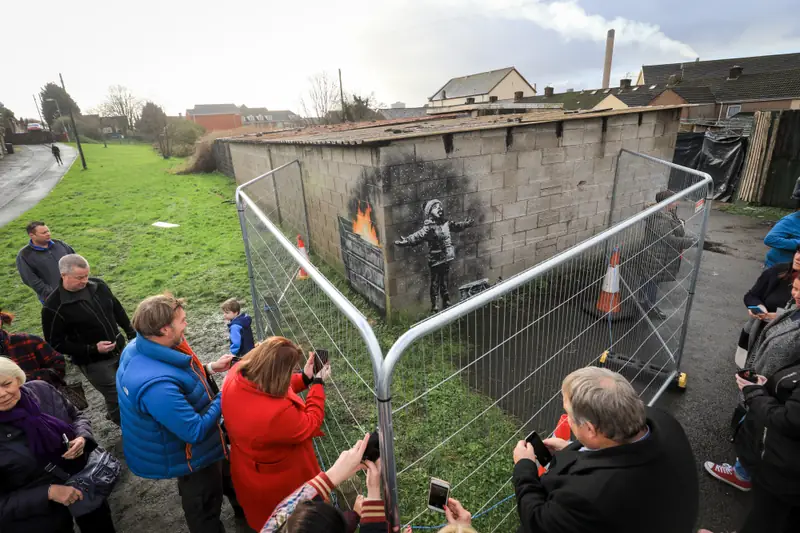 Właściciel garażu narzeka na mural Banksy&#39;ego