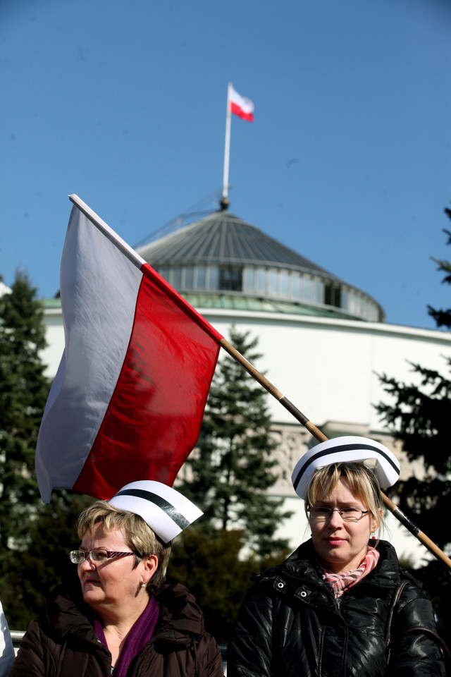 WARSZAWA SEJM PIELĘGNIARKI MANIFESTACJA