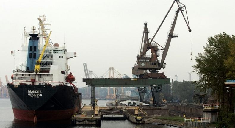 A lawyer has been jailed in Poland for giving Russia information on a new liquefied natural gas terminal at Swinoujscie, whose port is pictured above, on the Baltic coast