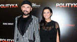 Patryk Vega z partnerką na premierze filmu "Polityka"