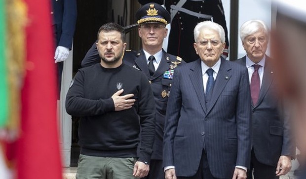 Volodimir Zelenski i Serđo Matarela