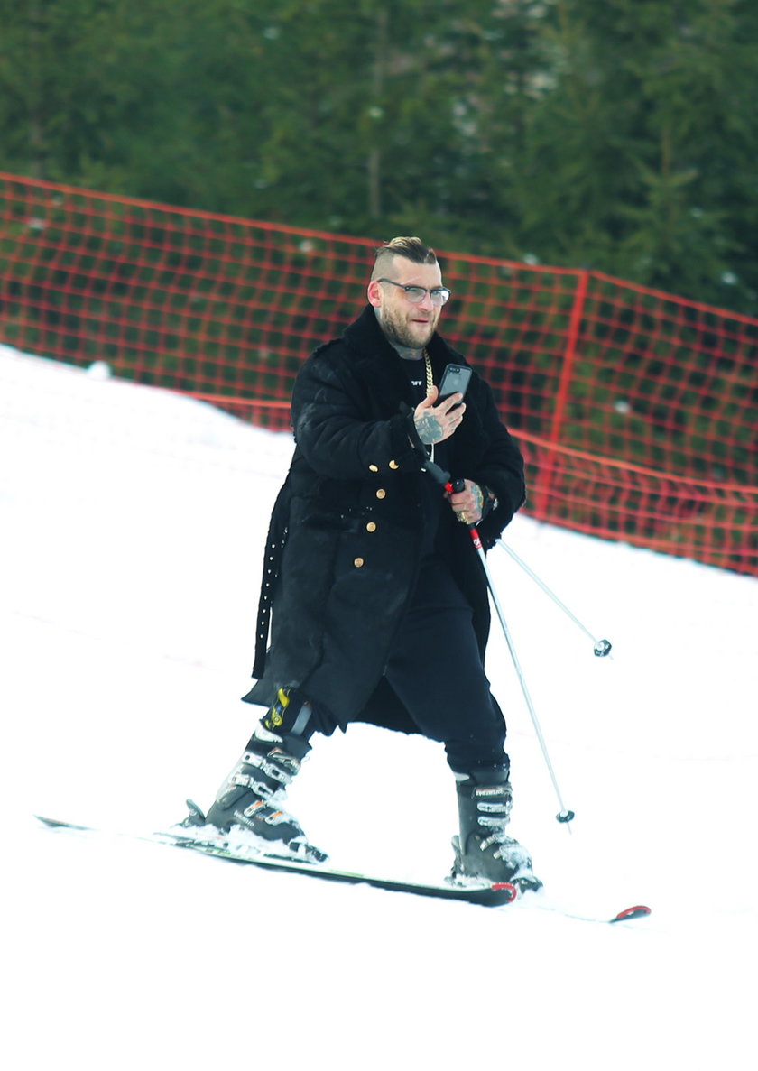 Popek szaleje na stoku