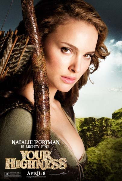 Natalie Portman na plakacie "Your Highness" (reż. David Gordon Green)