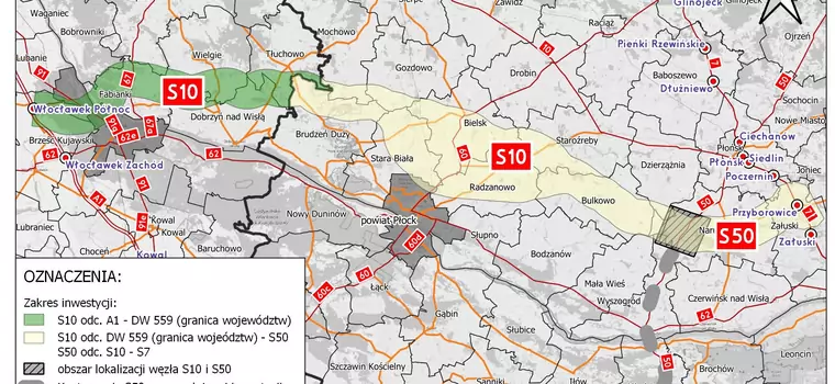 GDDKiA wybrała wykonawcę dokumentacji drogi S10 i odcinka S50. Koszt prac to ponad 22 mln zł