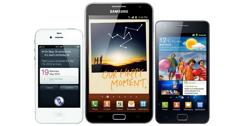 Porównianie: iPhone 4S, Galaxy Note, Galaxy S2