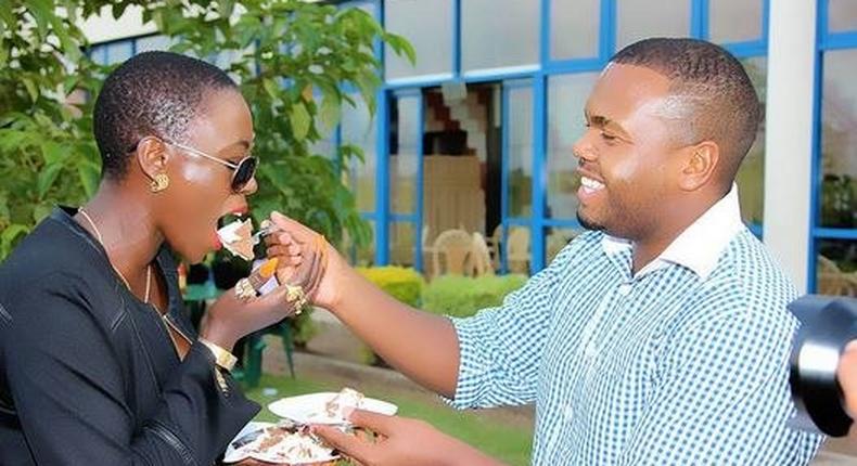 Akothee and her manager Nelly Oaks