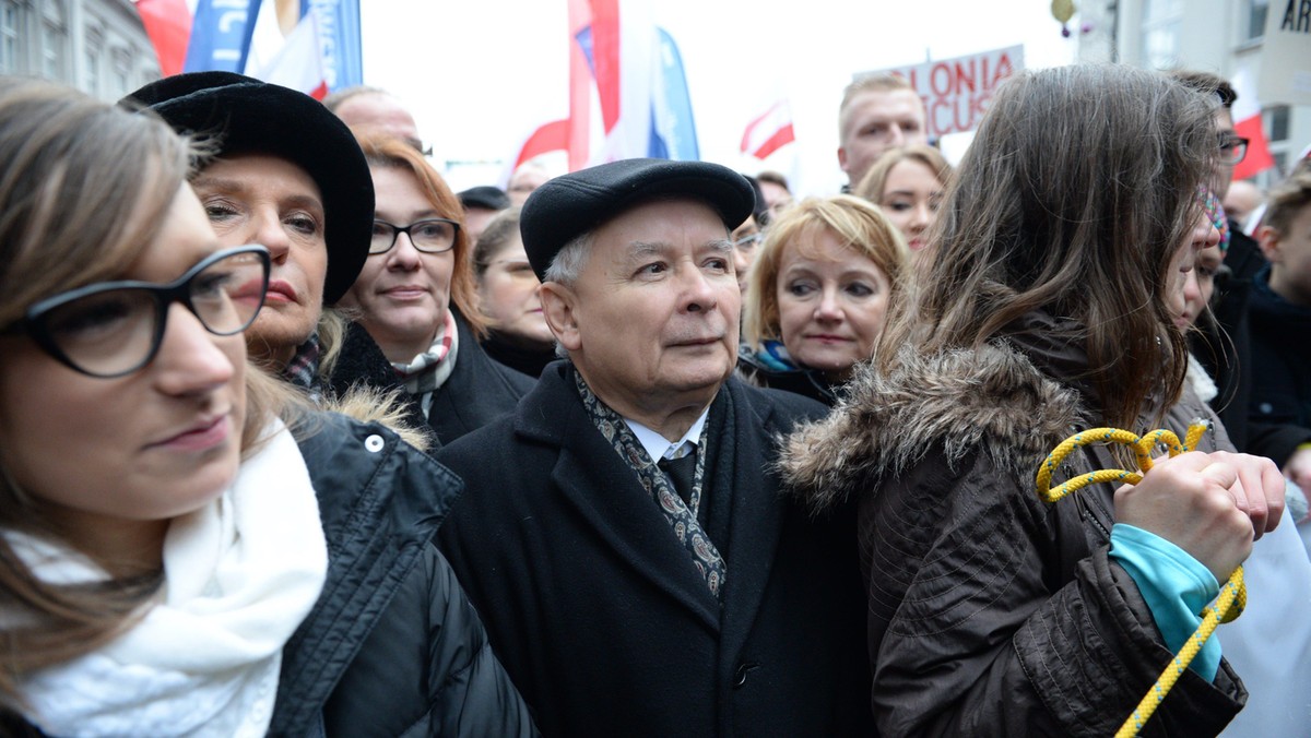 marsz wolności i solidarności pis jarosław kaczyński