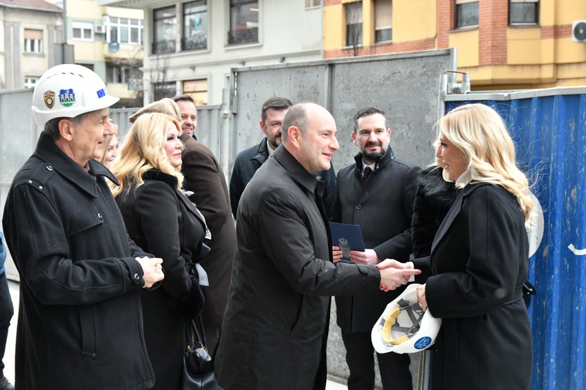 Obilazak radova na izgradnji Palate pravde