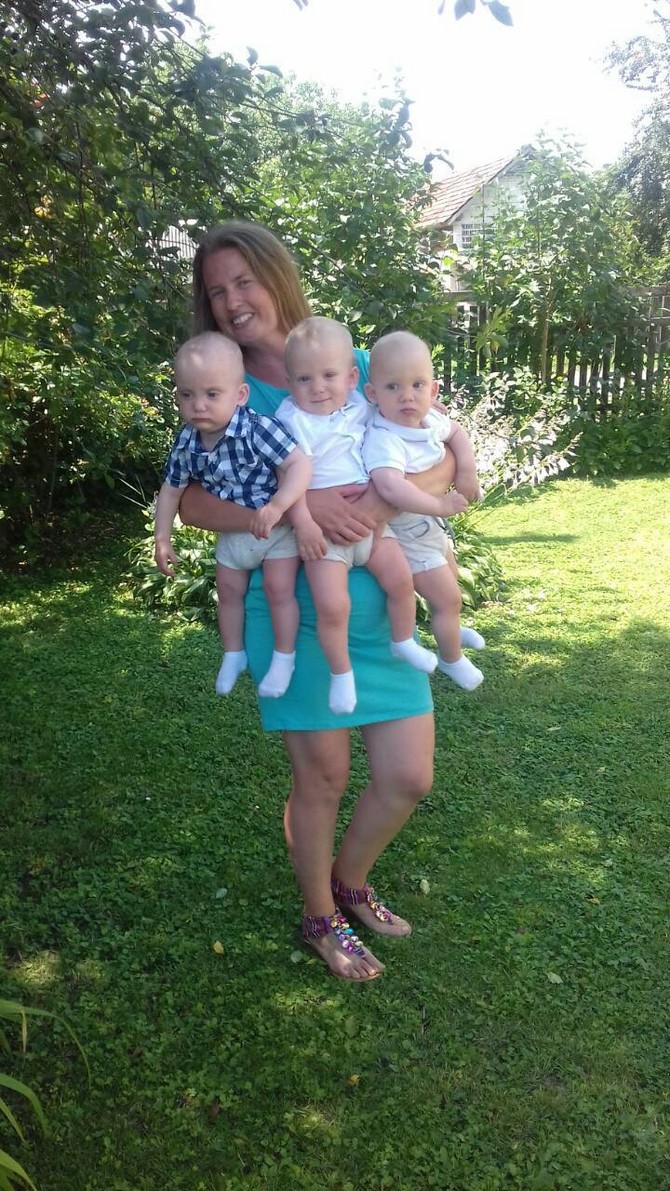 Georgina Tešanović sa sinovima