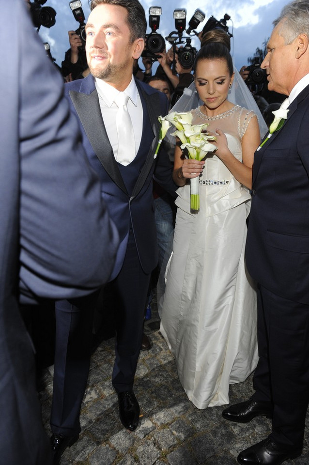 Ola Kwaśniewska i Kuba Badach na swoim ślubie / fot. East News