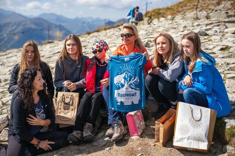 Martyna Wojciechowska i Kabula na Kasprowym Wierchu