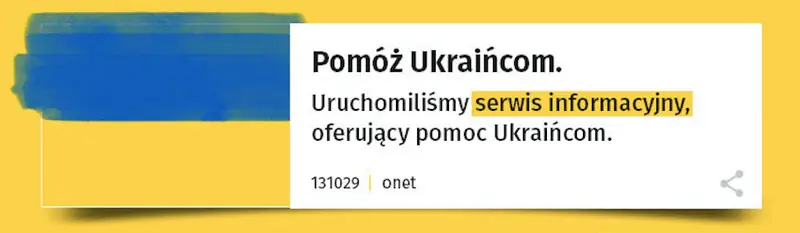 Ruszył nowy serwis z ogłoszeniami dla Ukraińców: https://gratka.pl//help-ua