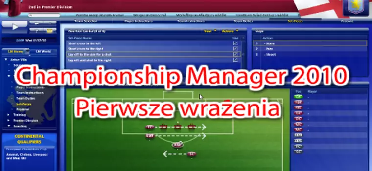Championship Manager 2010 - pierwsze wrażenia