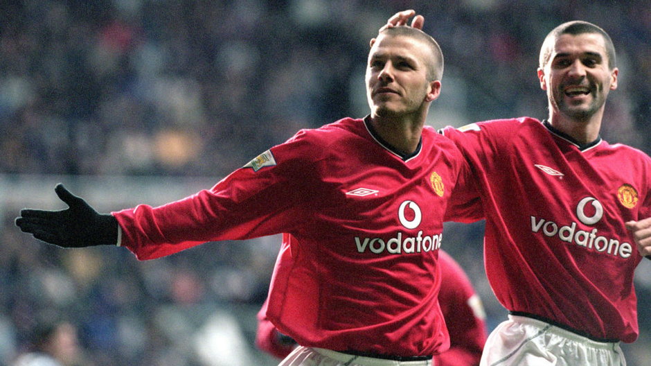 David Beckham i Roy Keane w 2000 r.