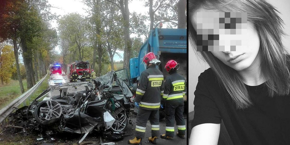 Rzucił się z nożem na ukochaną żonę, potem wjechał pod ciężarówkę. Tragedia w Lidzbarku Warmińskim