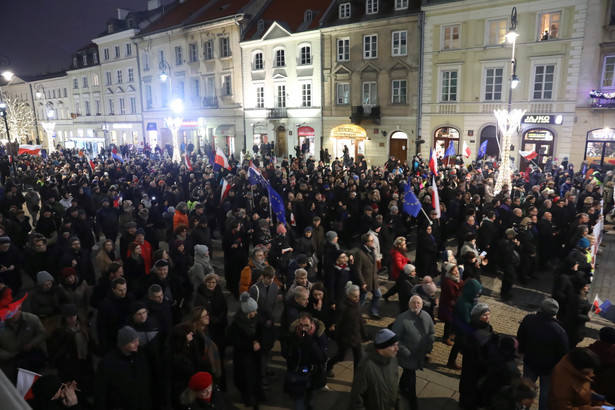 Uczestnicy Marszu Tysiąca Tóg