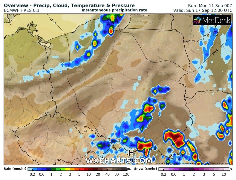 W niedzielę najwięcej deszczu spadnie w górach i nad morzem