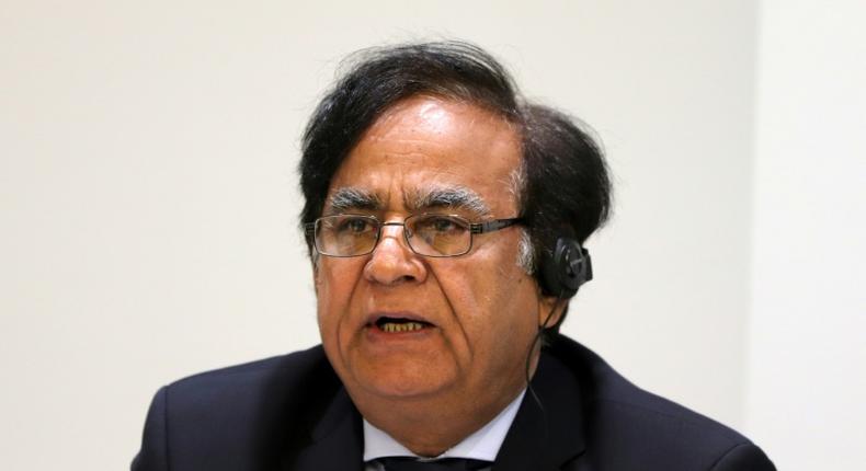 Lawyer Saif-ul-Mulook, pictured November 2018, fled to the Netherlands from Pakistan in November 2018 after violent protests erupted over the Pakistani Supreme Court's decision to overturn the conviction of his client Asia Bibi, who was on death row