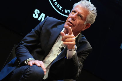 Anthony Bourdain w życiu i pracy wyznaje zasadę: "bez d*pków"