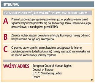 Europejski Trybunał Praw Człowieka może zwrócić skarżącemu koszty postępowania