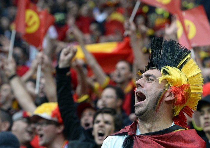 Kibice reprezentacji Belgii naprawdę mają 'diabelską' fantazję