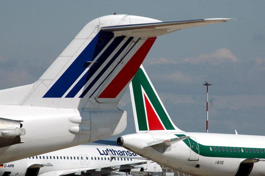 Samoloty linii Air France, Lufthansa i Alitalia