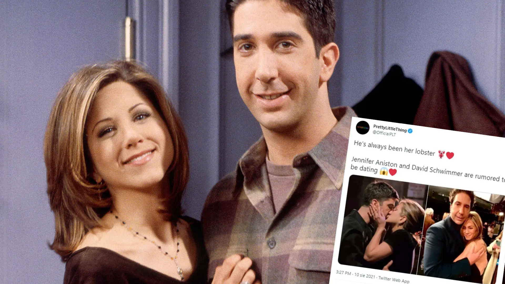 Jennifer Aniston i David Schwimmer są razem? "On zawsze był jej homarem"