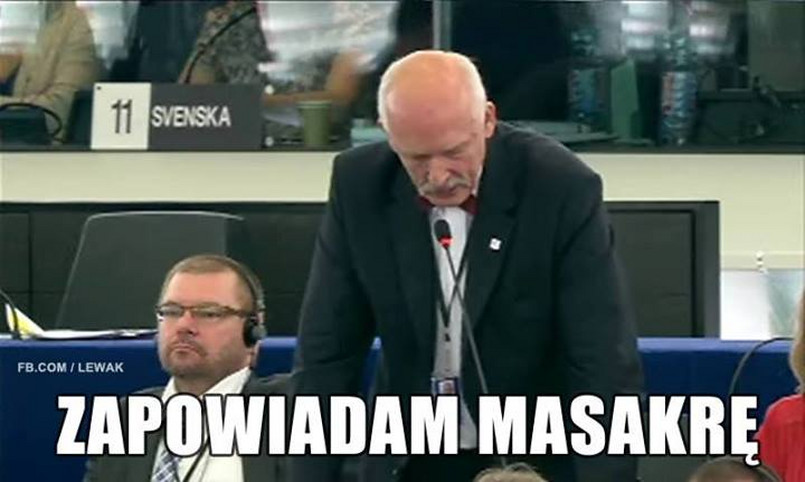 Janusz Korwin-Mikke po raz pierwszy przemówił w Europarlamencie. CZYTAJ WIĘCEJ>>>"Tłumacze nie dawali rady". Pierwsze przemówienie Korwin-Mikkego w europarlamencie. WIDEO