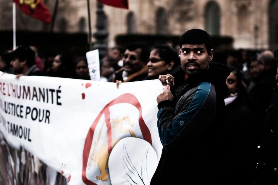 Protest Tamilskih tigrova zbog vlade Šri Lanke u Londonu 2011.