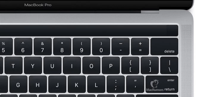 MacBook Pro 2016 ma Magic Toolbar zamiast górnego rzędu klawiszy